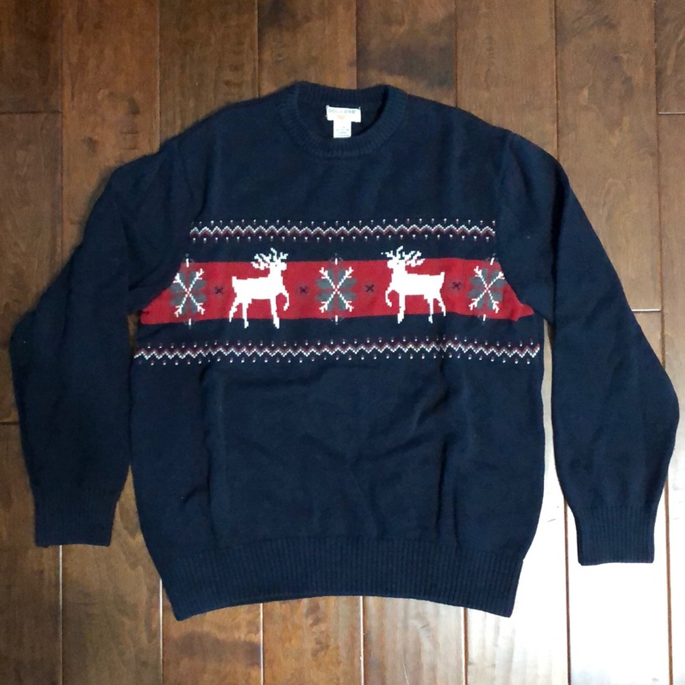 Rockers Reindeer Winter Christmas Holiday Sweater